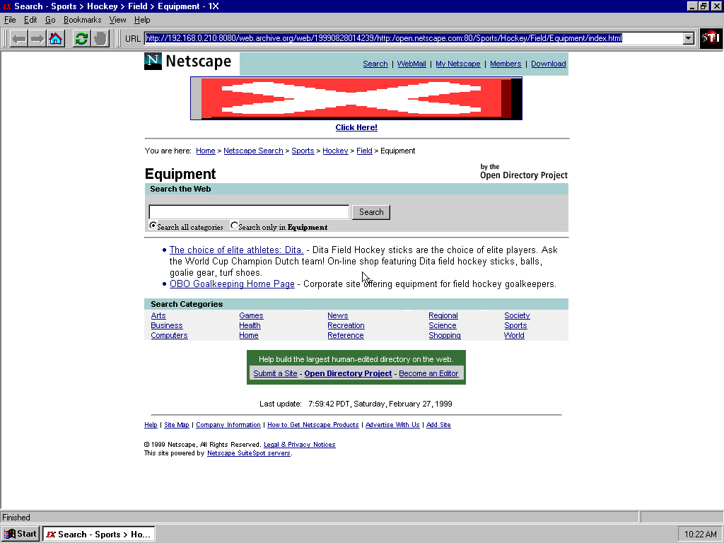 Windows 95 OSR2 x86 with 1X Net Browser 0.08
