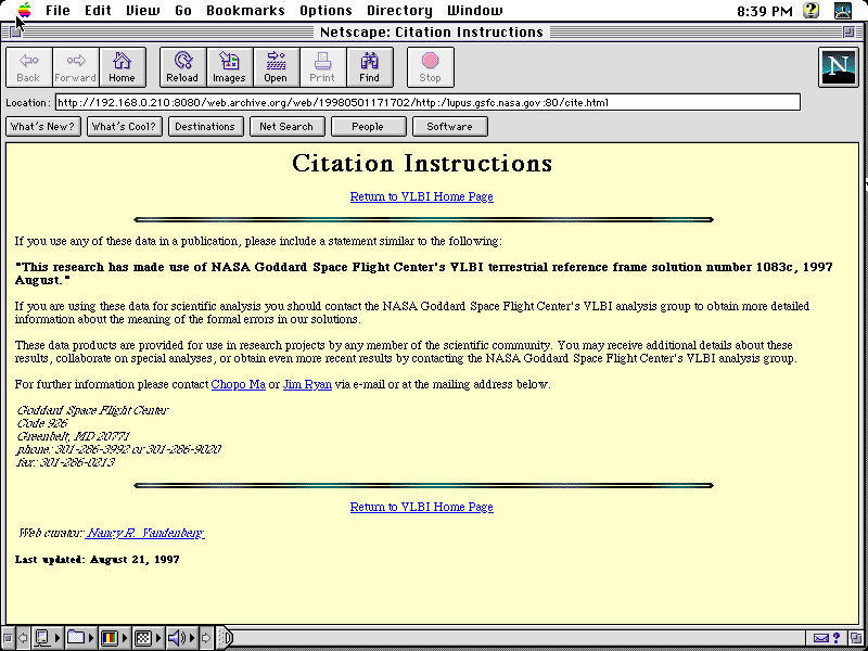 Mac OS 7 m68k with Netscape Navigator 3.0